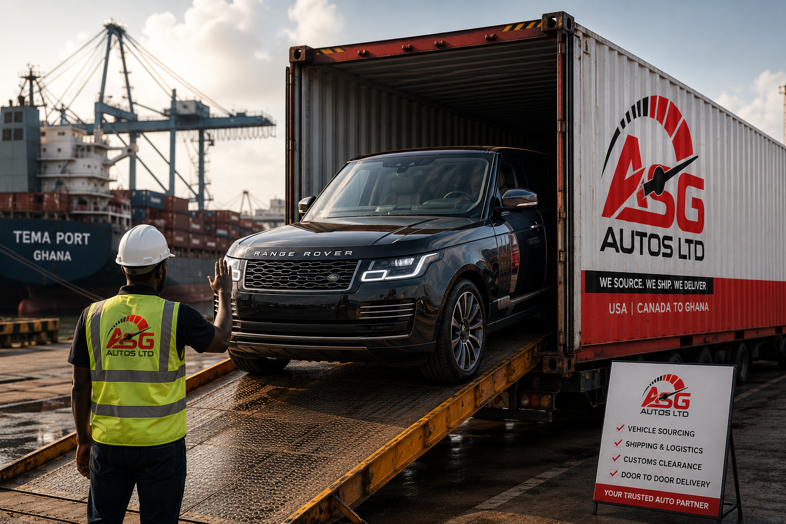 ASG Autos Ltd — vehicle sourcing and shipping from USA and Canada to Ghana